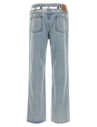 'Evergreen Y Belt' jeans #