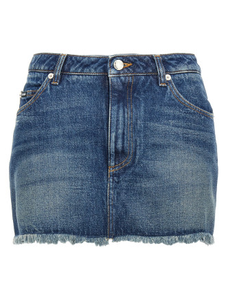 Denim mini skirt