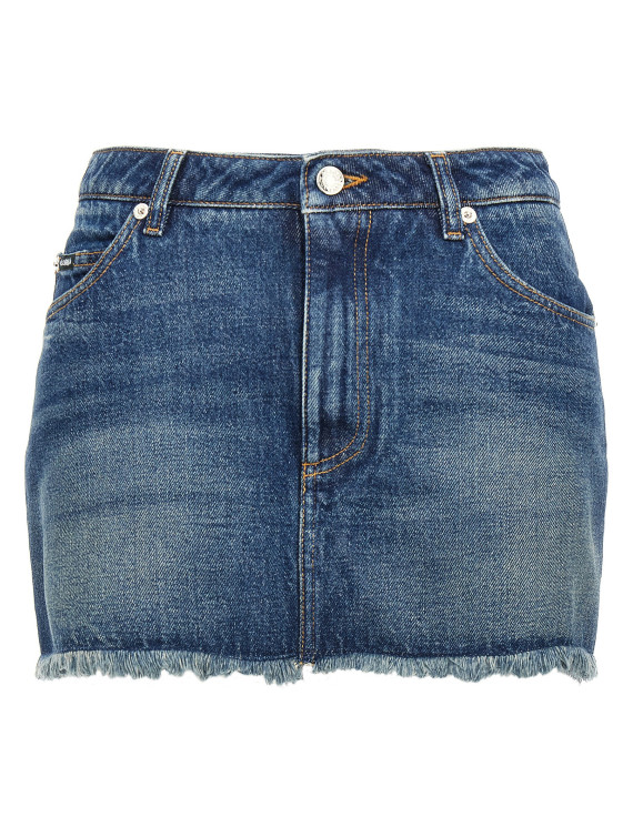 Denim mini skirt #1