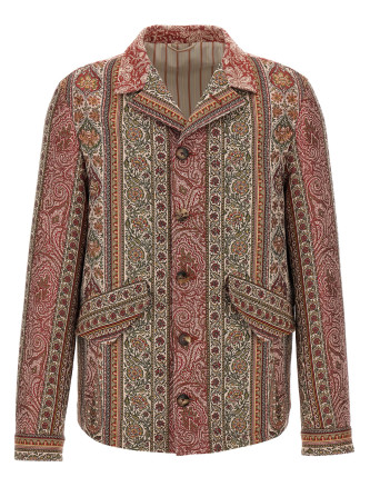 Balmacaan neck overshirt