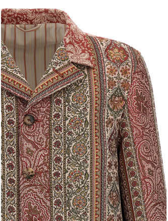 Balmacaan neck overshirt #