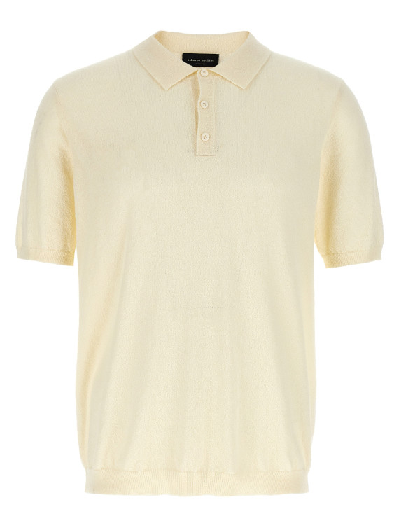 Spongy cotton polo shirt #1