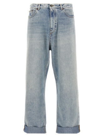 Valentino Garavani turn-up jeans