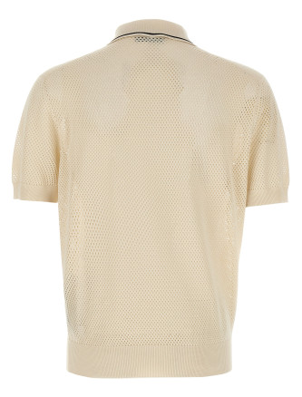 Openwork polo shirt #