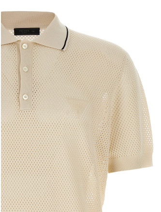 Openwork polo shirt #