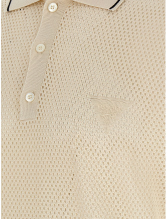 Openwork polo shirt #