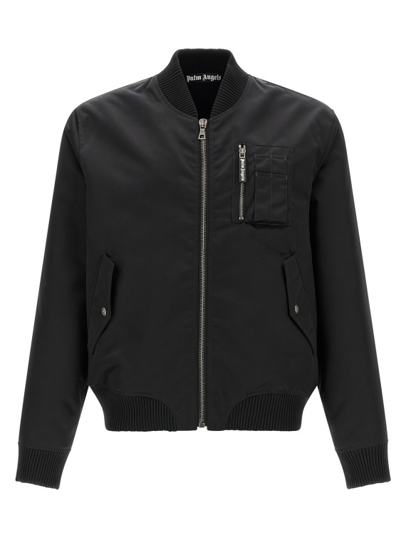 'Curved Logo' bomber jacket #1