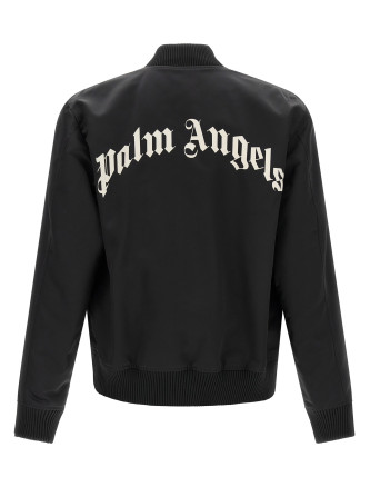 'Curved Logo' bomber jacket #