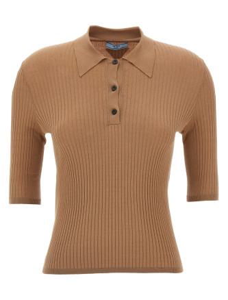 Knitted polo shirt
