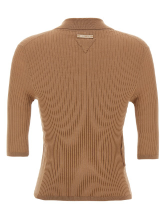 Knitted polo shirt #