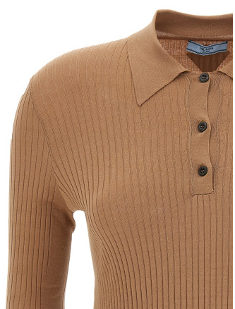 Knitted polo shirt #