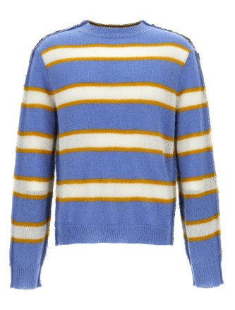 Contrast back sweater