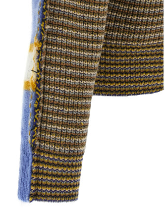 Contrast back sweater #