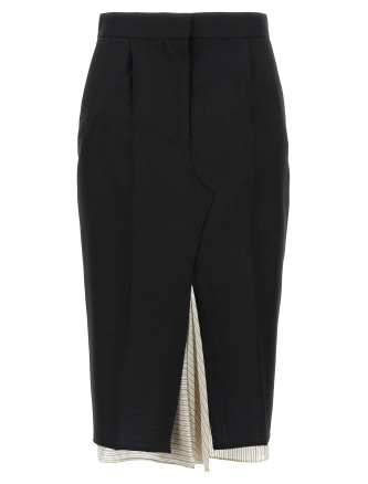 Exposed lining skirt