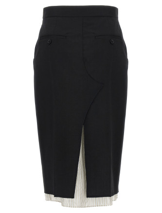 Exposed lining skirt #