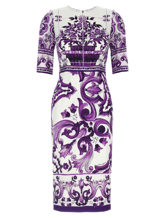 'Maiolica' print dress #1