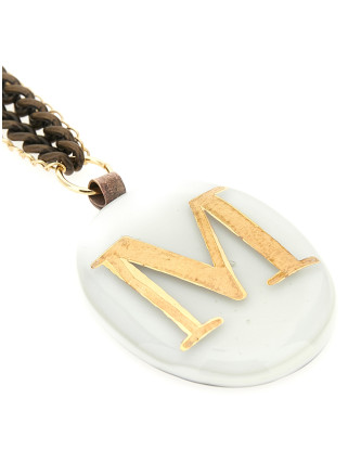 'M' medium necklace #