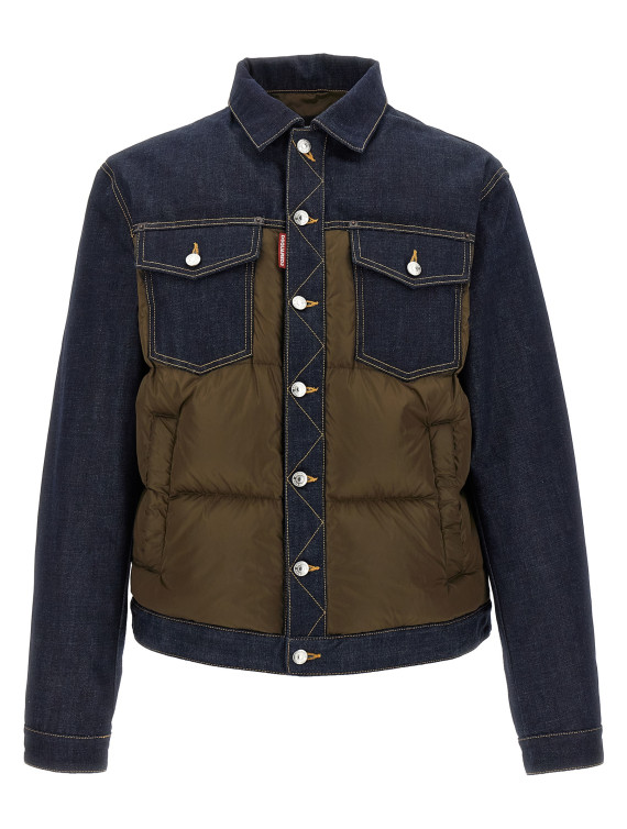 'Hybrid puffer-jeans' jacket #1