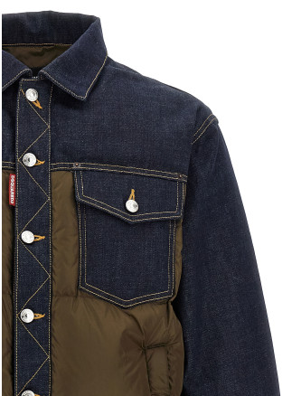'Hybrid puffer-jeans' jacket #