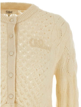Pointelle cardigan #