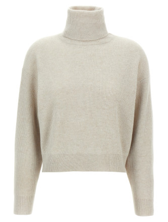 Ribbed turtleneck sweater