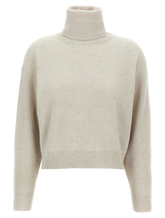 Ribbed turtleneck sweater #1