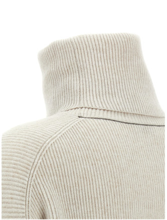 Ribbed turtleneck sweater #