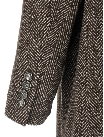 Single-breasted cashmere coat #