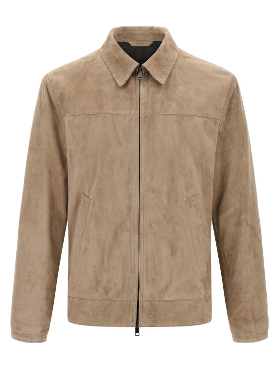 Suede blouson #1