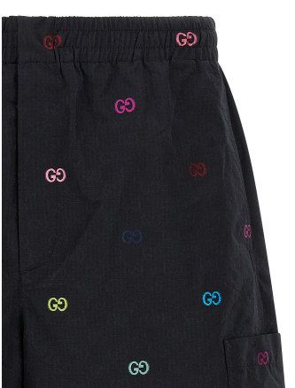 Multicolor fil coupé bermuda shorts #