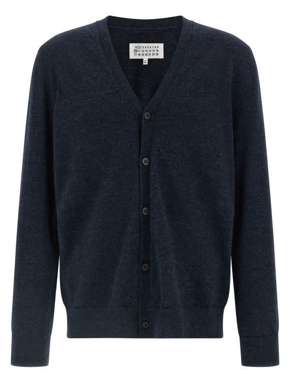 Suede patch cardigan #1