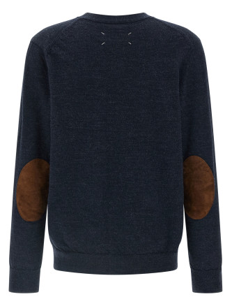 Suede patch cardigan #