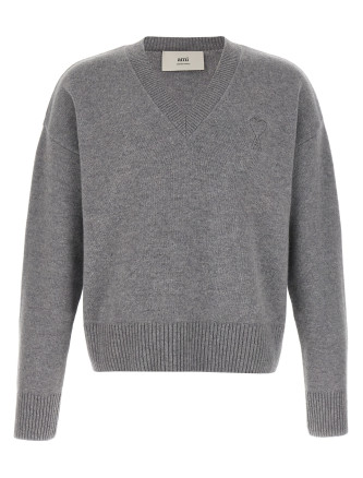 Puff logo patch sweater