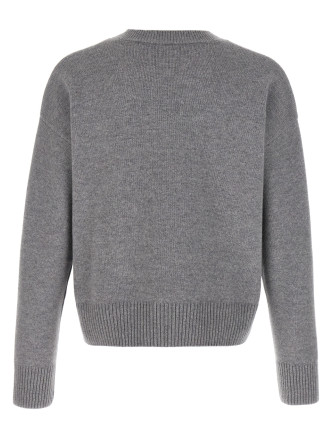 Puff logo patch sweater #