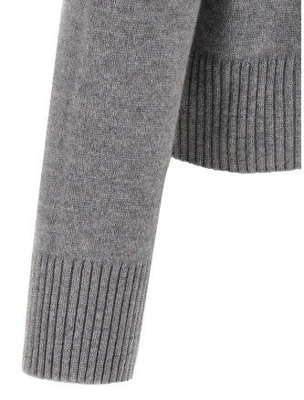 Puff logo patch sweater #