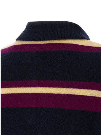 'Collegiate Stripe' polo shirt #