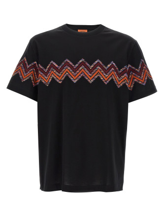 'Zig Zag' jacquard t-shirt