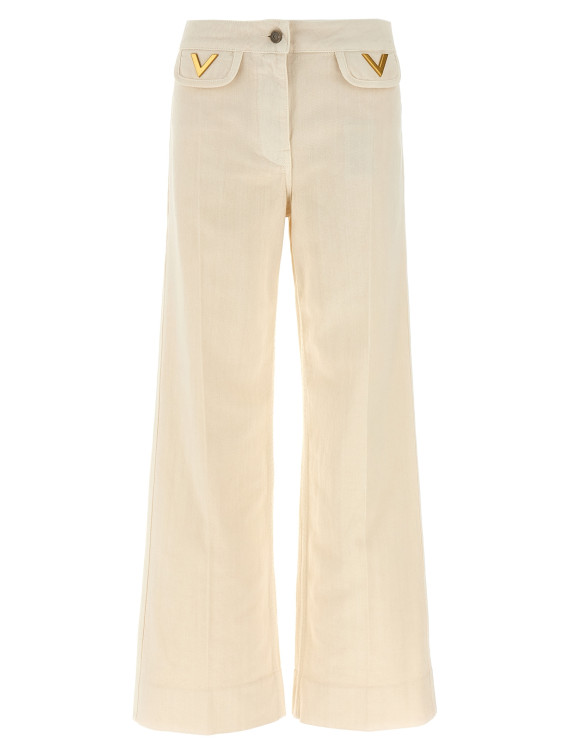 Valentino Garavani 'V' detail jeans #1