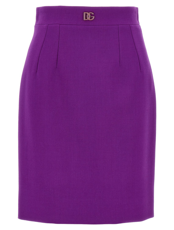 Metallic logo skirt #1