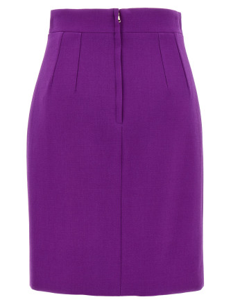 Metallic logo skirt #