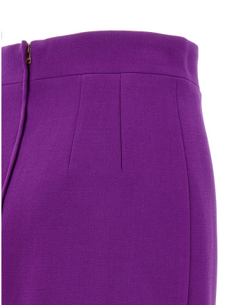 Metallic logo skirt #