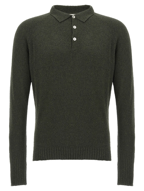 Bouclé cotton polo shirt #1
