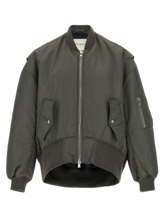 'Curved Hem' bomber jacket