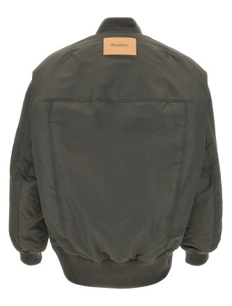 'Curved Hem' bomber jacket #