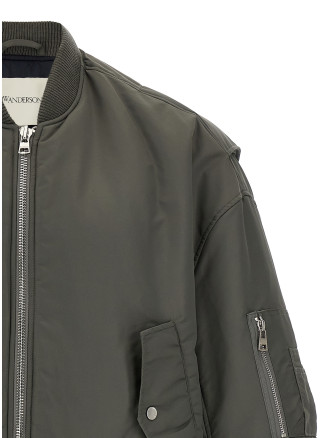 'Curved Hem' bomber jacket #