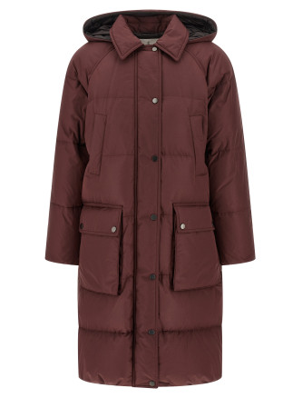 'Shiny Zipper Pull' down jacket