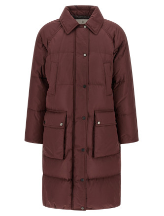 'Shiny Zipper Pull' down jacket #