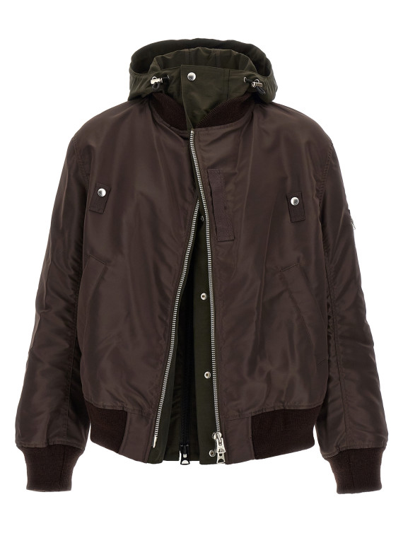 Hooded bomber jacket #1