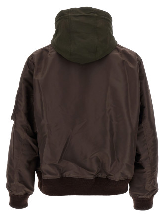 Hooded bomber jacket #