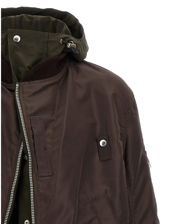 Hooded bomber jacket #